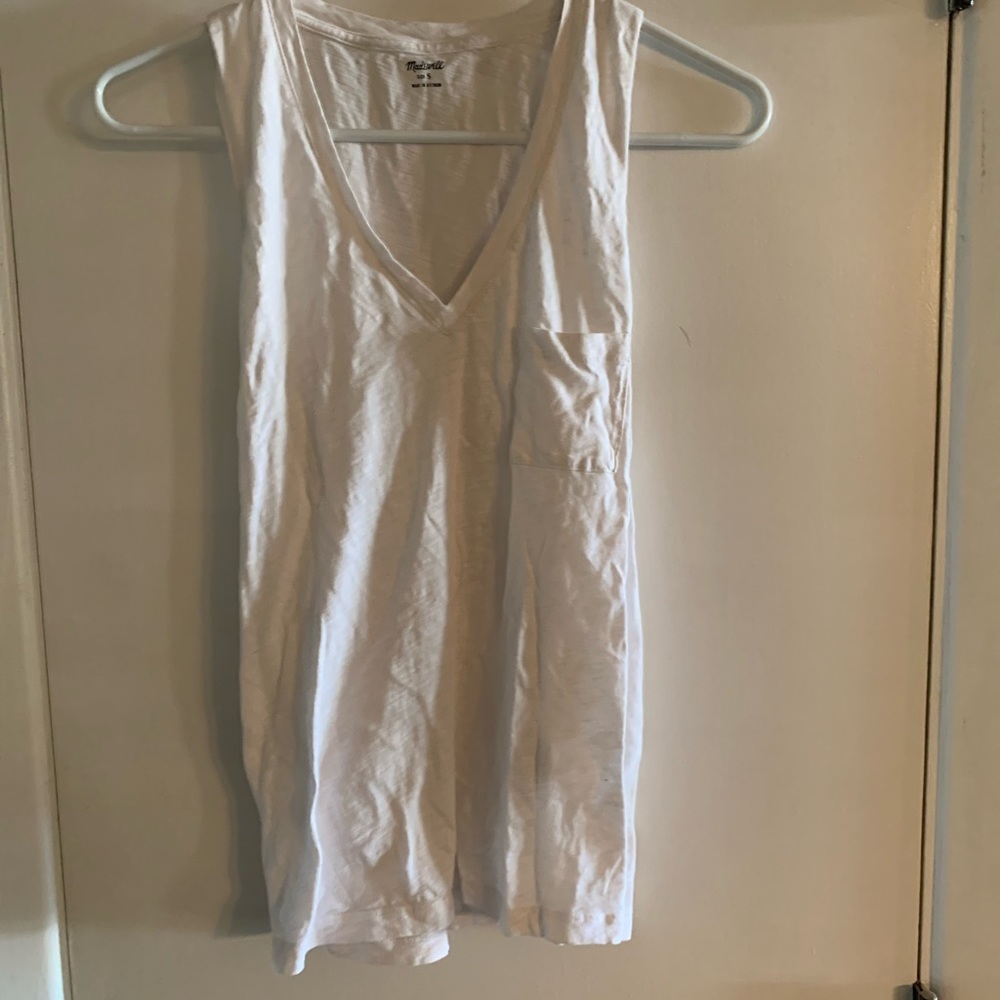 Bundle of 3 Madewell whisper thin v neck tanks